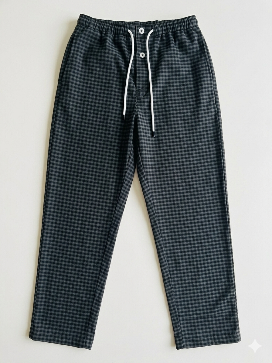 Skyna Woven Pajama - Cotton Relaxed Fit - Grey