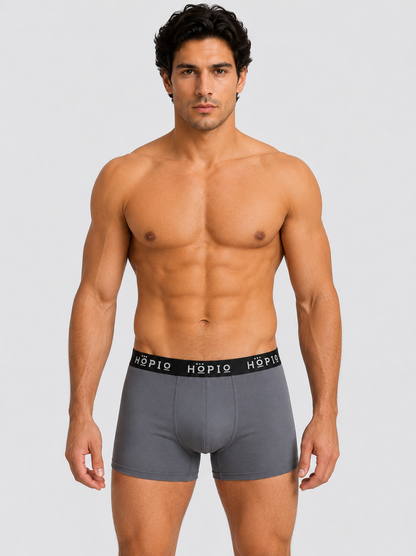 Skyna Men's Lightweight Boxer Briefs (Grey)
