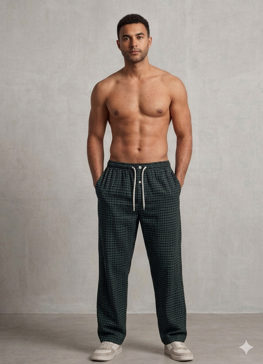 Skyna Woven Pajama - Cotton Relaxed Fit - Grey