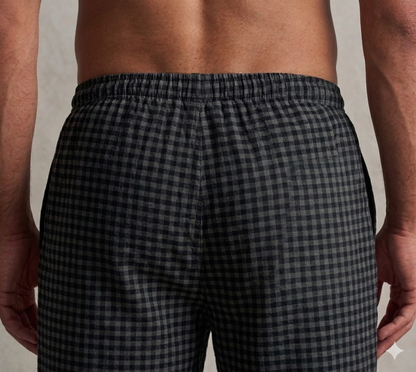 Skyna Woven Pajama - Cotton Relaxed Fit - Grey