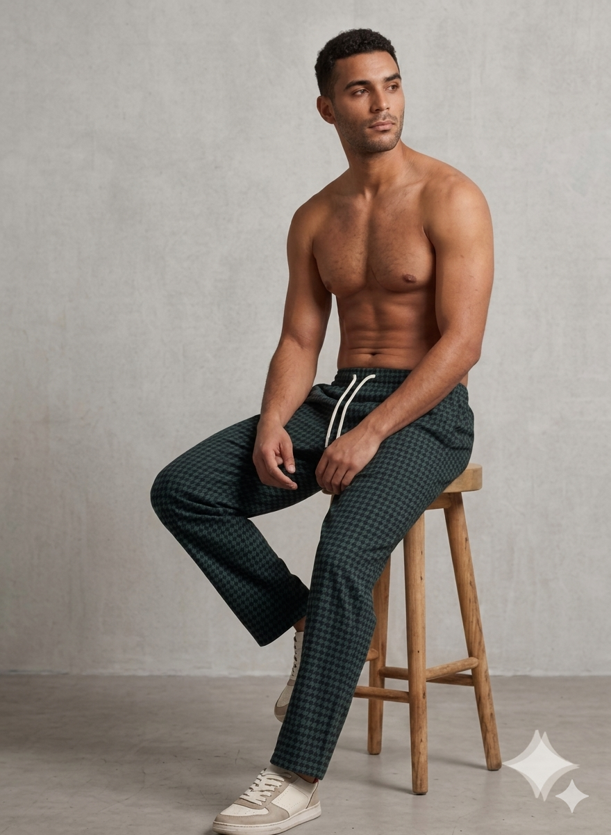 Skyna Woven Pajama - Cotton Relaxed Fit - Grey
