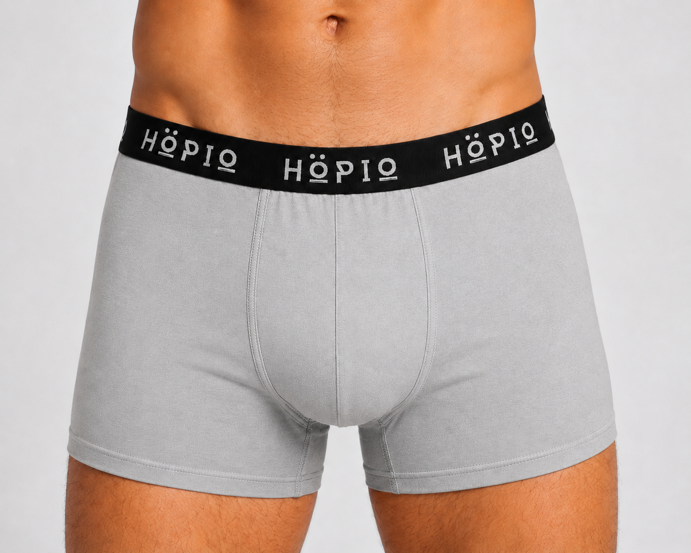 Skyna Men's Lightweight Boxer Briefs (Light Grey)
