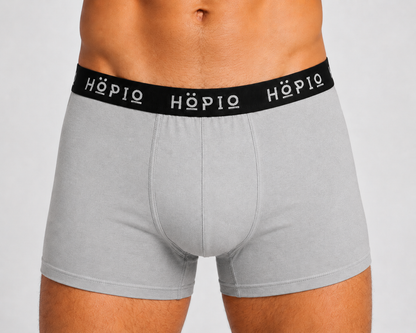 Skyna Men's Lightweight Boxer Briefs (Light Grey)