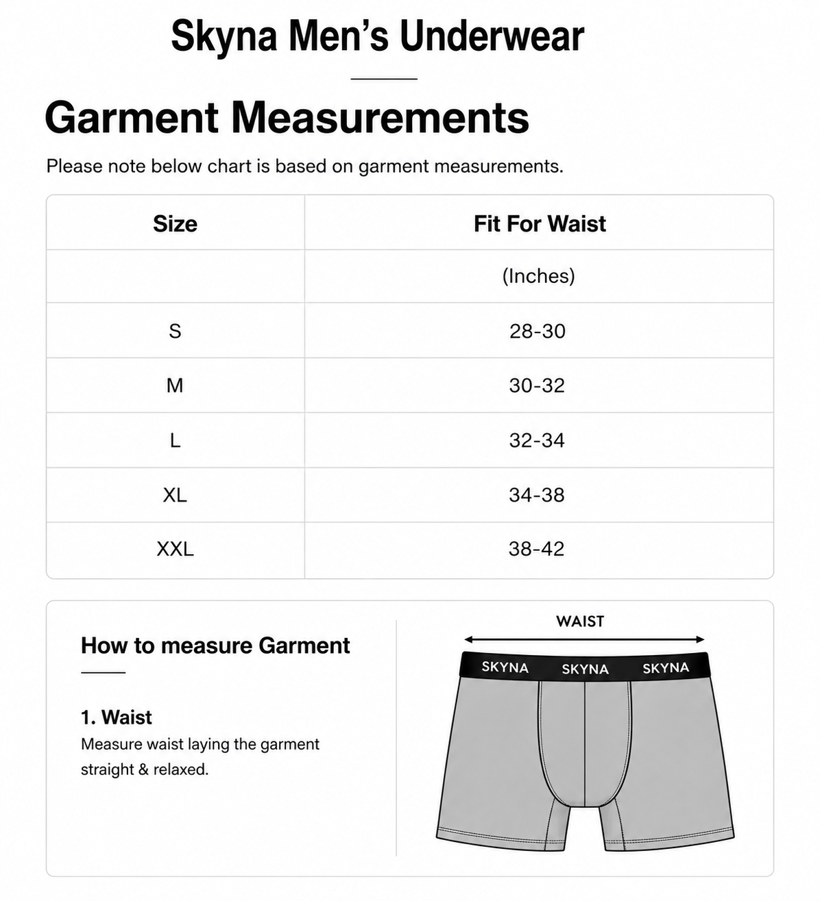 Skyna Men's Lightweight Boxer Briefs (Black)